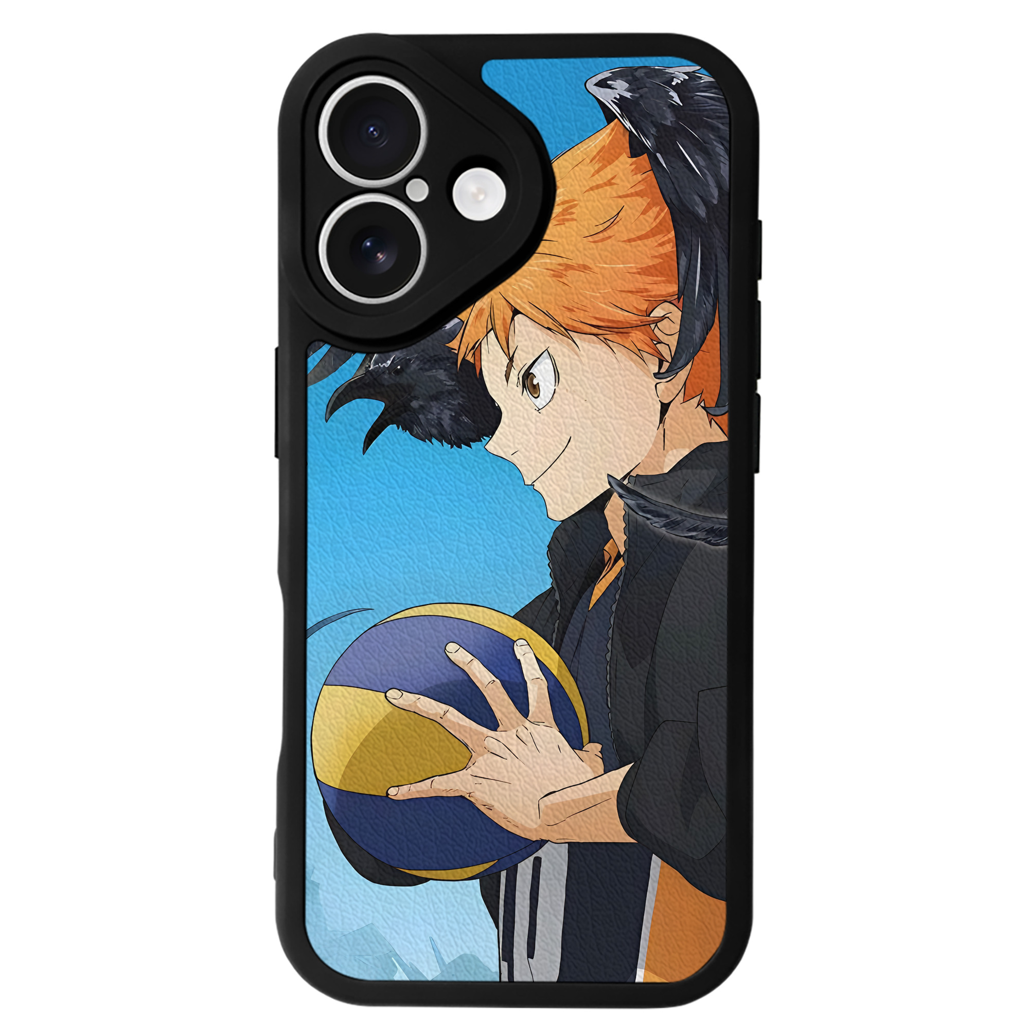 （画像用） ハイキュー!! Haikyu!! 【iPhone 16シリーズ対応】シリコンスマホケース（レザー調） 材質：シリコン